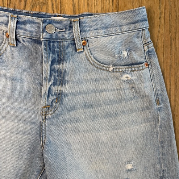 Pistola Women's Light Blue Denim Button Fly Shorts Size 25 - Picture 3 of 10